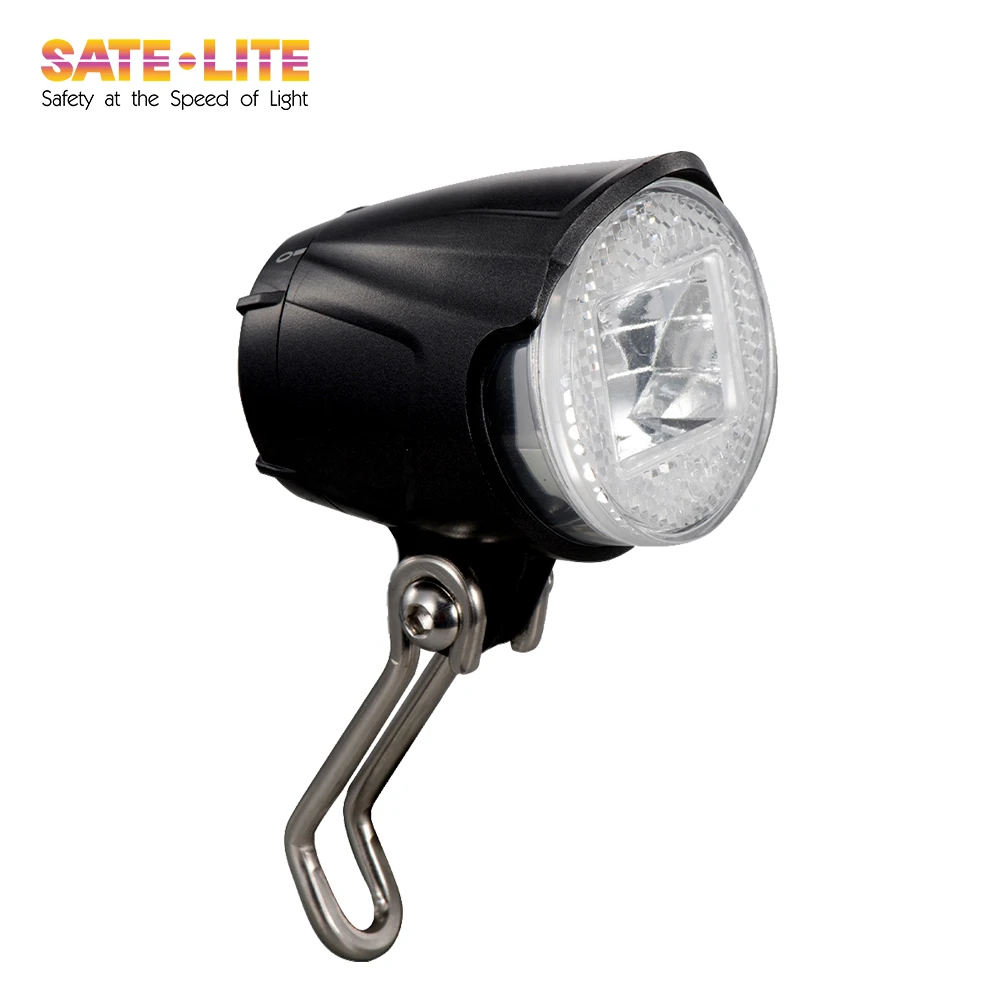 Factory direct Sate-lite CREE 40lux ebike light ISO 6721-1 StVZO ECE  eletric bike headlight with StVZO ECE reflector front fork