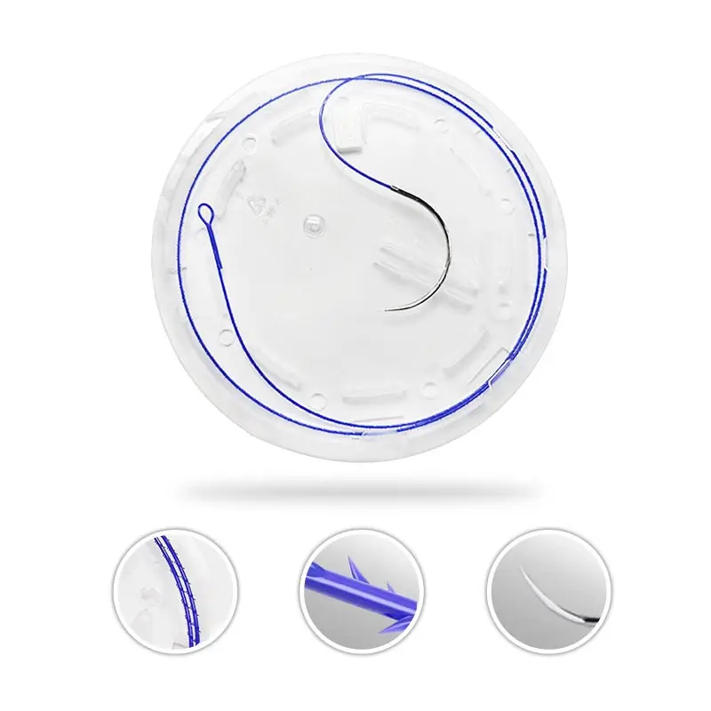 Hot sale korea absorbable surgical material 20 thread suture with needle