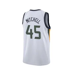 Customized Donovan Mitchell Jersey Design Basketball Shorts Sublimated #45 Donovan Mitchell Basketball Jersey/ Uniform