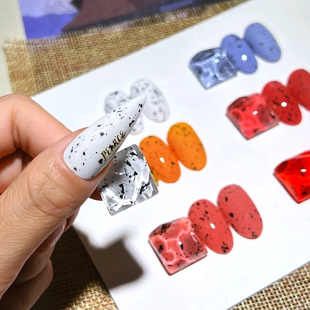 Free Sample Eggshell Quail Egg Paper Gel Nail Polish High Pigment Shell Top Coat