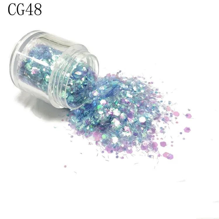 Wholesale Cosmetic Decoration Eyeshadow Glitter, Powder 1/128 Solvent Resistant Color Pigment Glitter Powder/