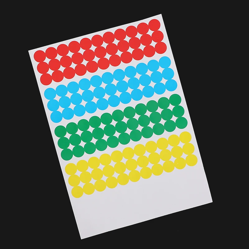 China Factory Self Adhesive Colorful Dots Label