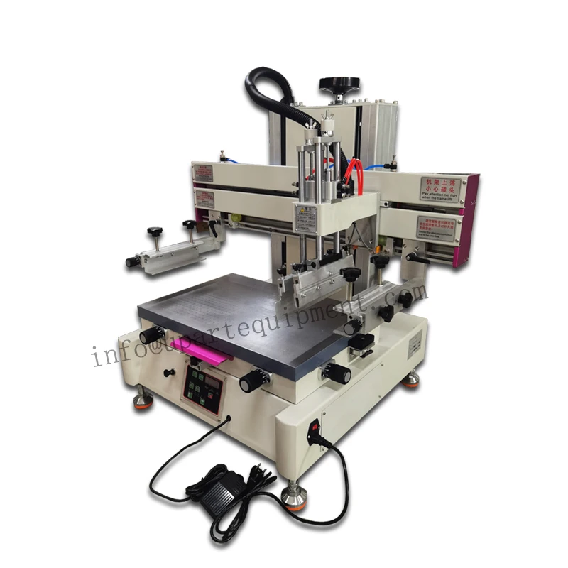 Cheap Flat Screen Printing Machine With Vacuum Small Flatbed Screen Printer For Pack