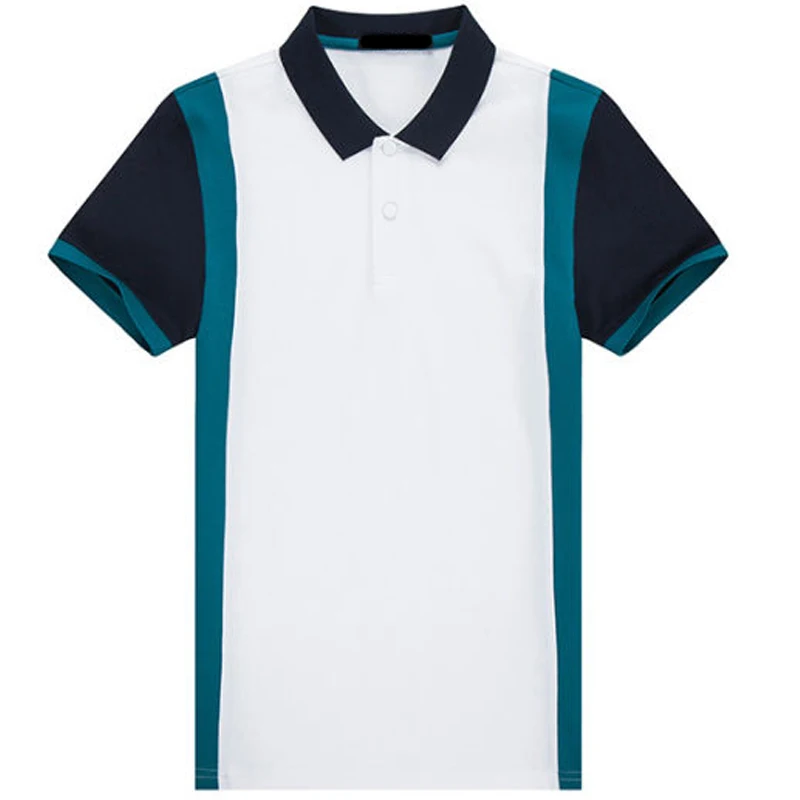 Purple Orange Sky Dark Blue Gray And Black Color Summer Turn-down Striped Collar T Shirt Turn Down Plain Dart Polo Shirts