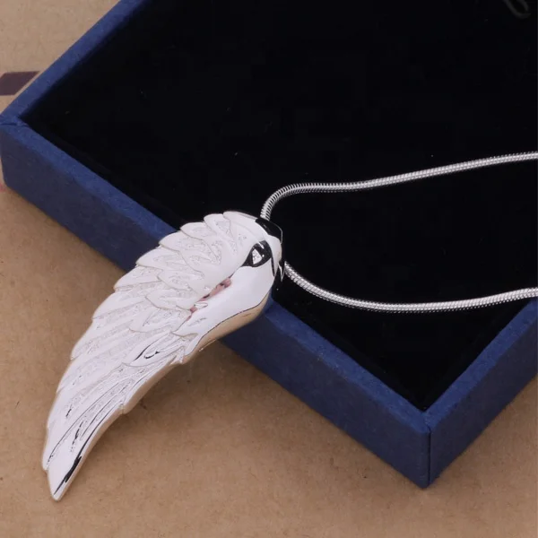 
Holy Angel Create Shape Fashion Jewelry plated 925 Silver Pendant Necklace 17201AN146 