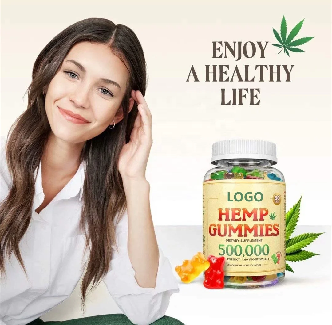 Фирменные жевательные резинки для сна из конопли премиум-класса с омегогой и витаминами 60 шт.