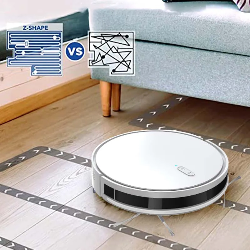 Automatic Intelligent Gyroscope Navigation Robotic Sweeper Floor Cleaning Smart Robot Vacuum Cleaner With Mopping