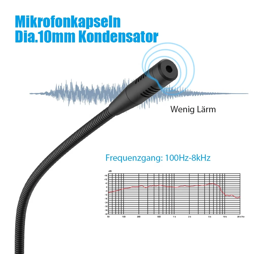MAONO Plug and Play Cardioid Electric Condenser Conference Gooseneck meeting microphone