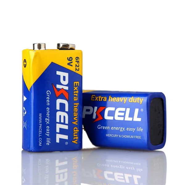 PKCELL бренд 9 В сверхмощный углеродный цинковый первичный сухой аккумулятор для игрушек Номинальное напряжение 1 5 RoHS сертифицирован