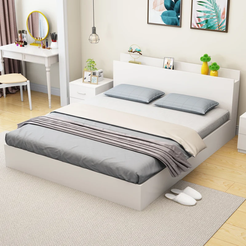 
modern bedroom furniture Board type bed The bed of cheap 