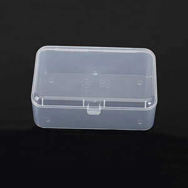 High Quality Polypropylene Rectangle Mini Portable Plastic Storage Containers Box Case With Hinged Lid