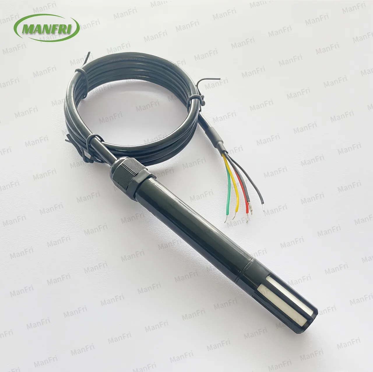 Горячая Продажа датчик температуры и влажности для теплиц с 1 проводом пластиковым черным длинным зондом