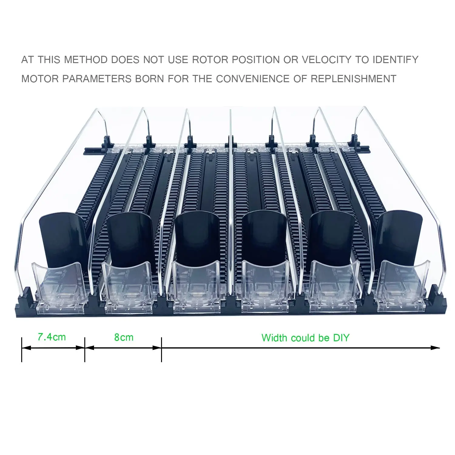 Flex Shelves Roller Shelf Pusher Tray for Cans