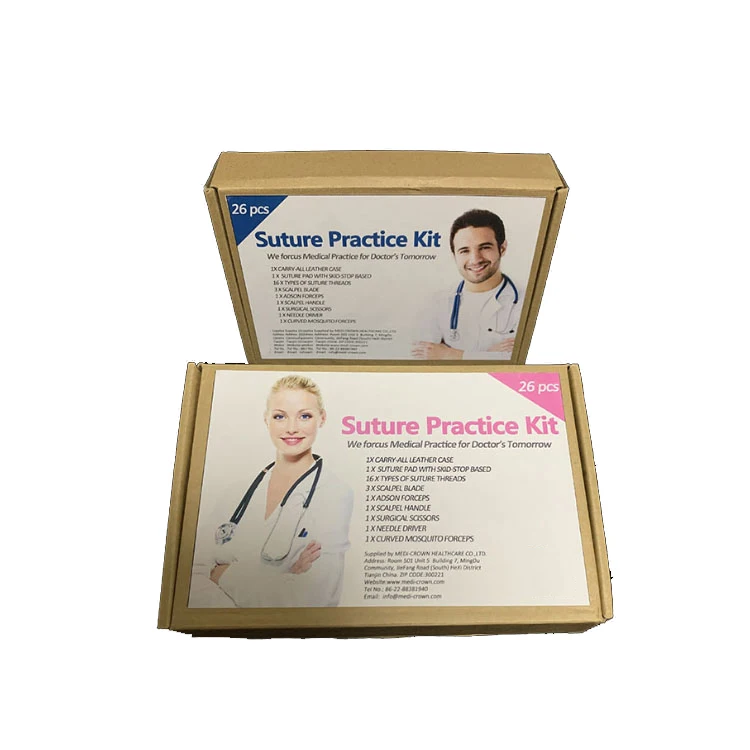 Высококачественный Набор для тренировки хирургических швов, полный набор для тренировки швов