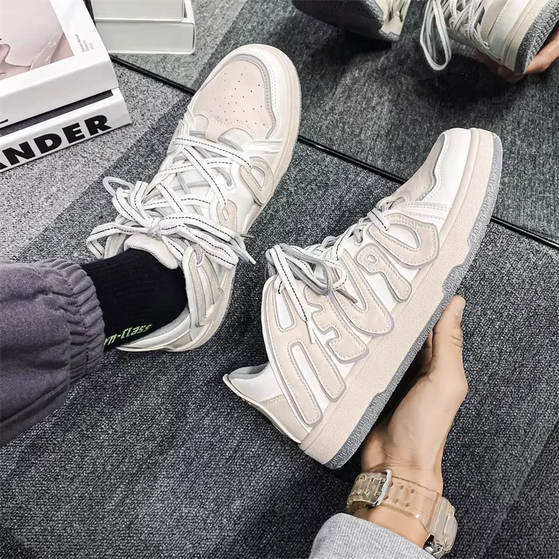 Высококачественные модные кожаные баскетбольные стильные мужские повседневные Дизайнерские кроссовки с логотипом для скейтборда