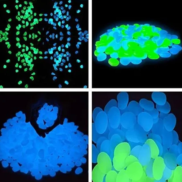 Pebbles luminous stone glow ball garden walkway night light stone decorative glow in the dark cobbles