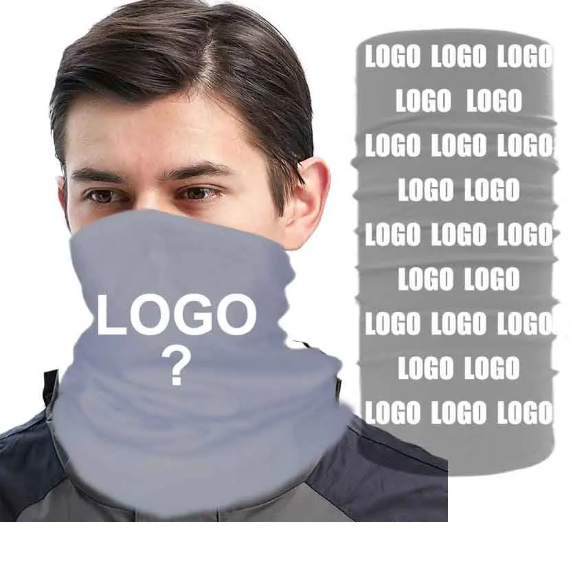 Multifunctional Polyester Seamless Sublimation Snoods Custom Scarf Face Coverings Neck Gaiter Mask