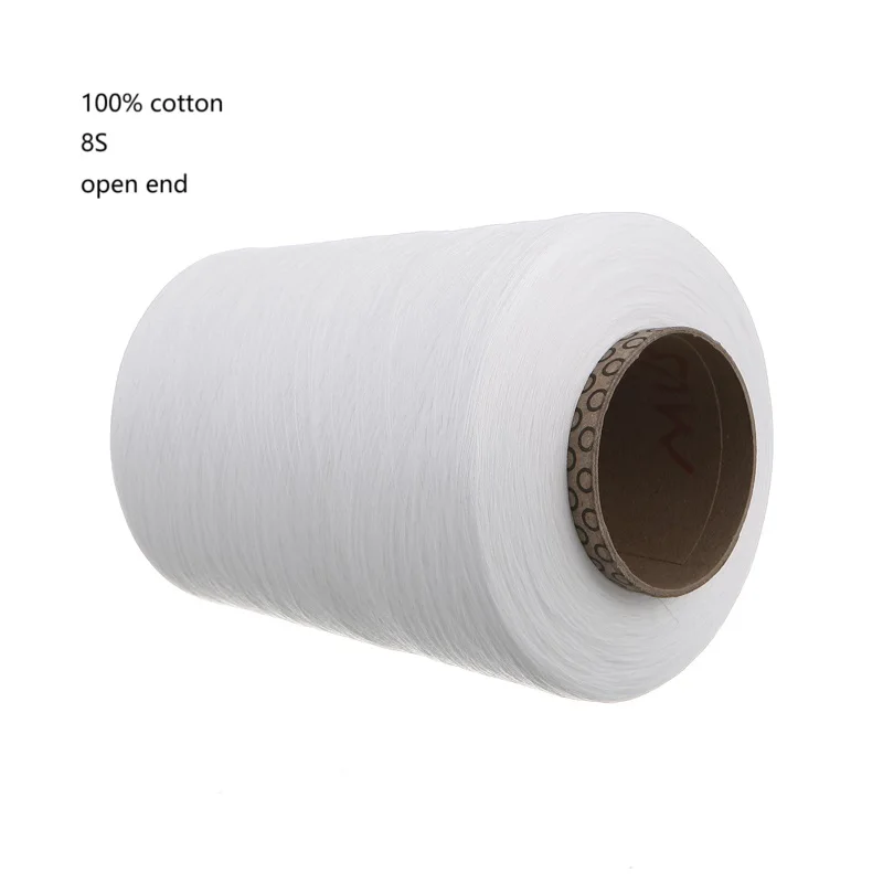100% Cotton 7S/8S/10S Open End Yarn Raw White Wholesale Low Price Yarn Cotton For Knitting And Weaving