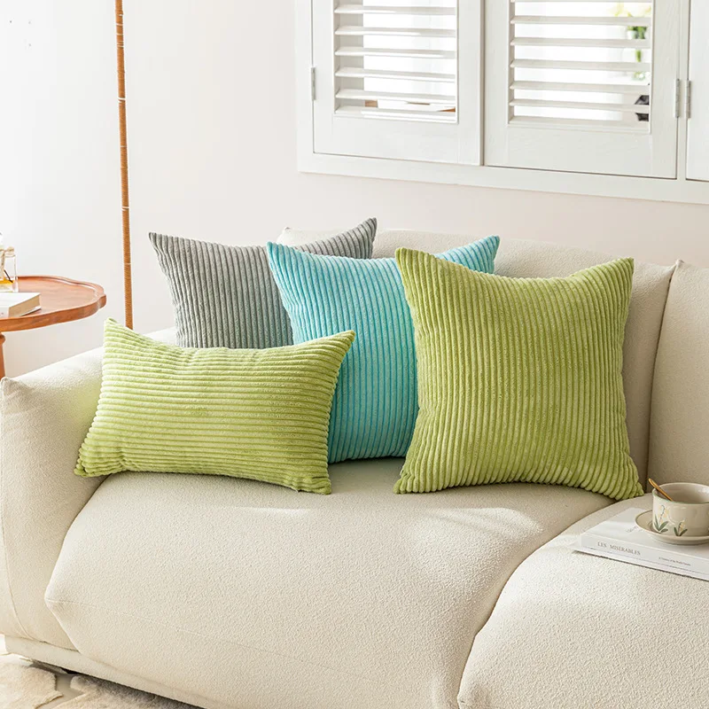 Вельветовые мягкие однотонные декоративные Квадратные наволочки для дивана спальни автомобиля 18x18 дюймов