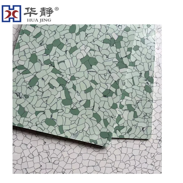Jiangsu Huajing ESD Vinyl PVC Anti-Static Flooring Conductive ESD Tiles for Workshop and Clean Room for ESD Flooring Solutions