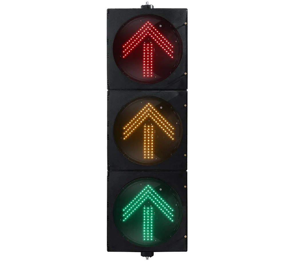 Yangzhou Fama Trafficon 400mm Arrow Traffic Lights Newest Desgin Red Yellow Green Arrow Led Traffic Signal Light