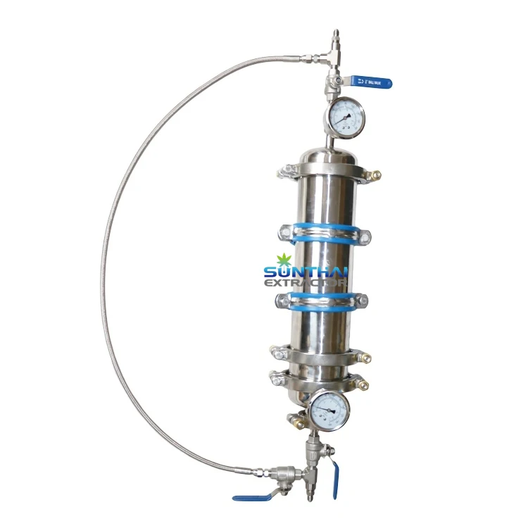 6 inch crc sintered color remediation column CRC column Color Remediation for BHO Extraction