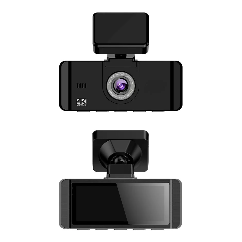 4K Ultra HD 7G объектив Sony Датчик G датчик GPS управление через приложение WiFi видеорегистратор с ночным видением Автомобильный Черный