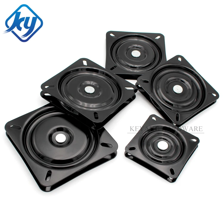 6 Inches Square Furniture Hardware Turntable 360 Degrees Free Rotation Full Ball Bearing Accessories Swivel Plate