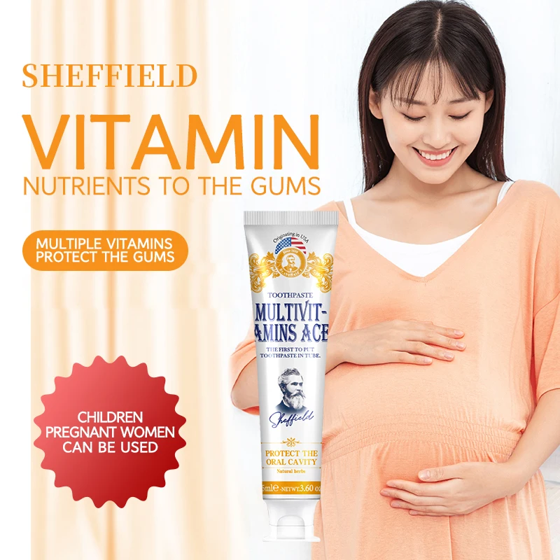 OEM Wholesales tooth paste fluoride free gum bleeding anti sensitivity whitening toothpaste Vitamin nutrition toothpaste