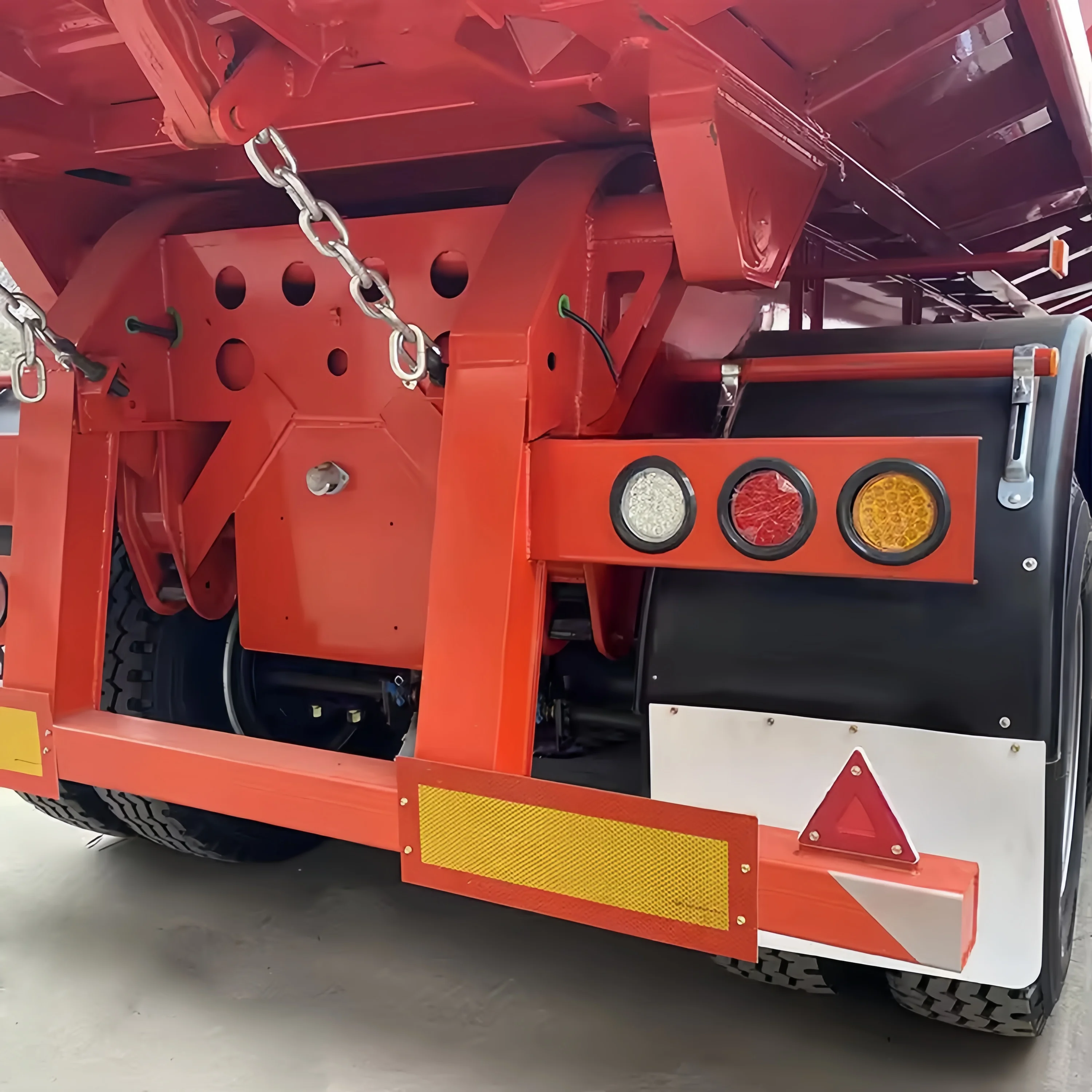 Low Price 3 Axle 60 Ton U-Shape Cargo Transport Hydraulic Tipper Dump Semi Truck Trailer Rear Tipping Rear Trailer