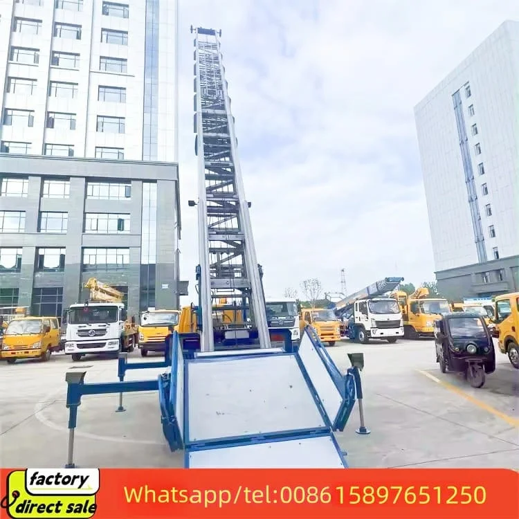 CLW Construction Lifting Machine Telescopic Boom Aerial Bucket truck ladder Elevator truck 45m 65m ladder Lift truck