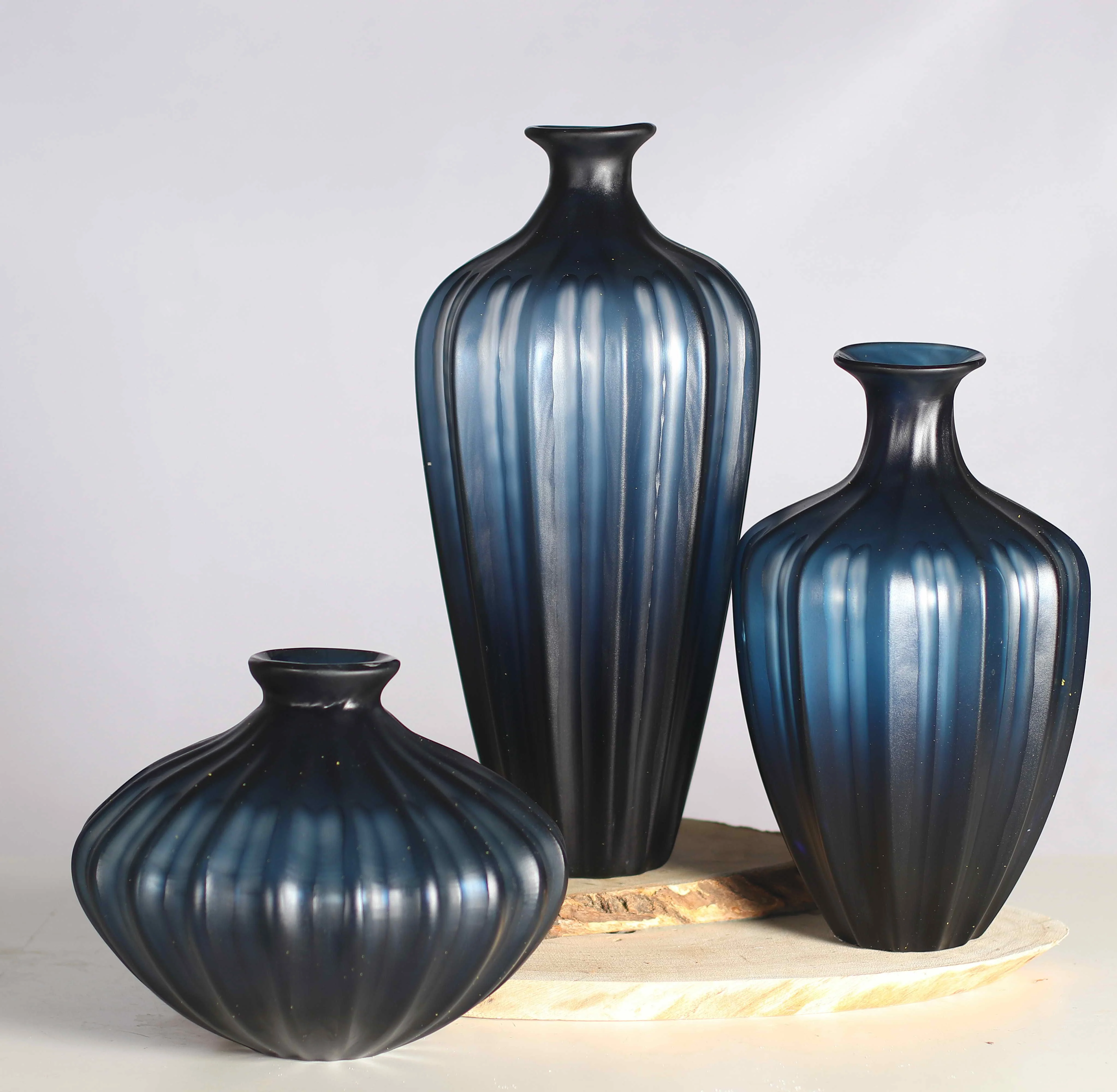 Минималистичный декор в европейском стиле домашнее украшение ручной работы Настольная Ваза синюю