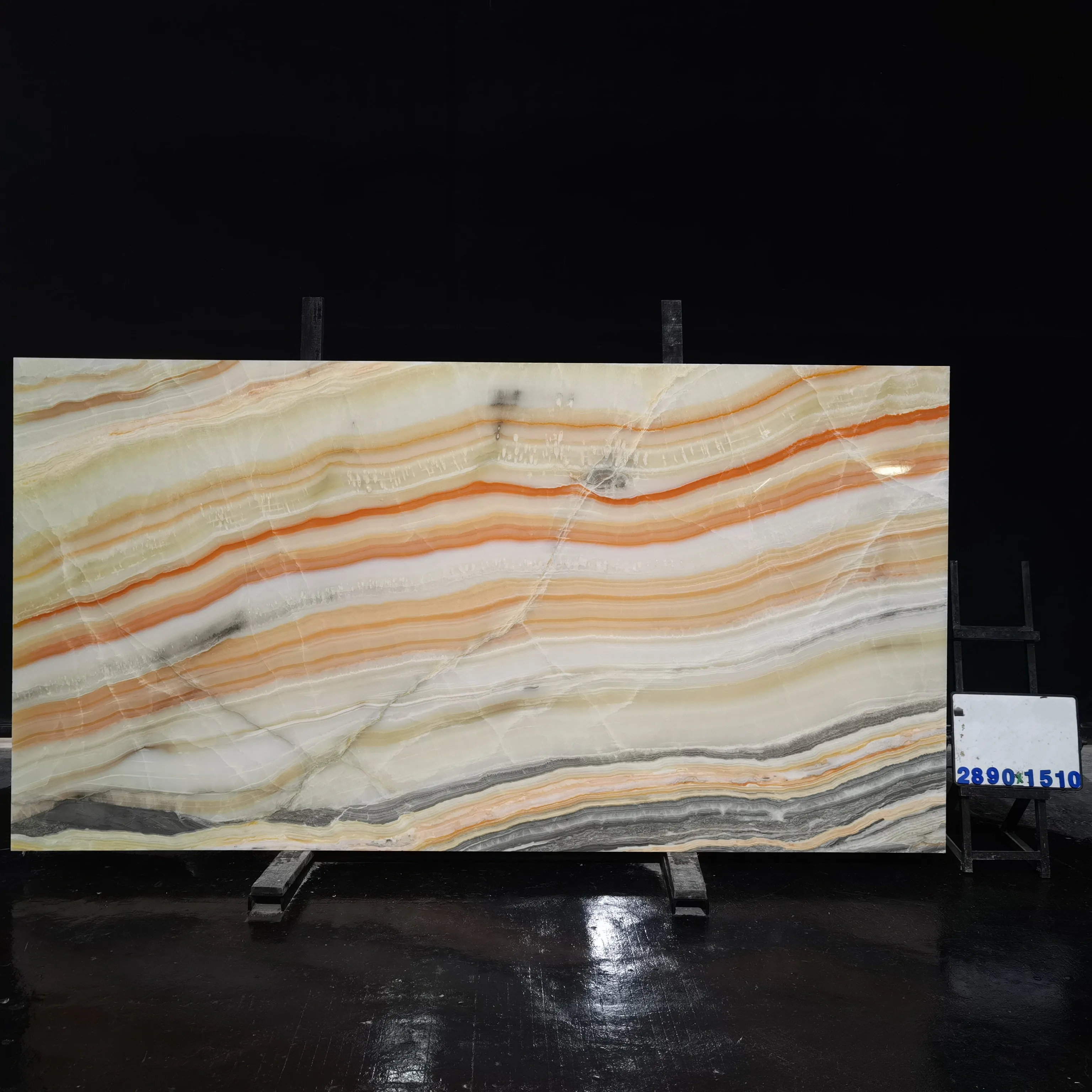 Hot Sales Natural Stone Luxury Rainbow Onyx Marble Slab For Wall Decoration