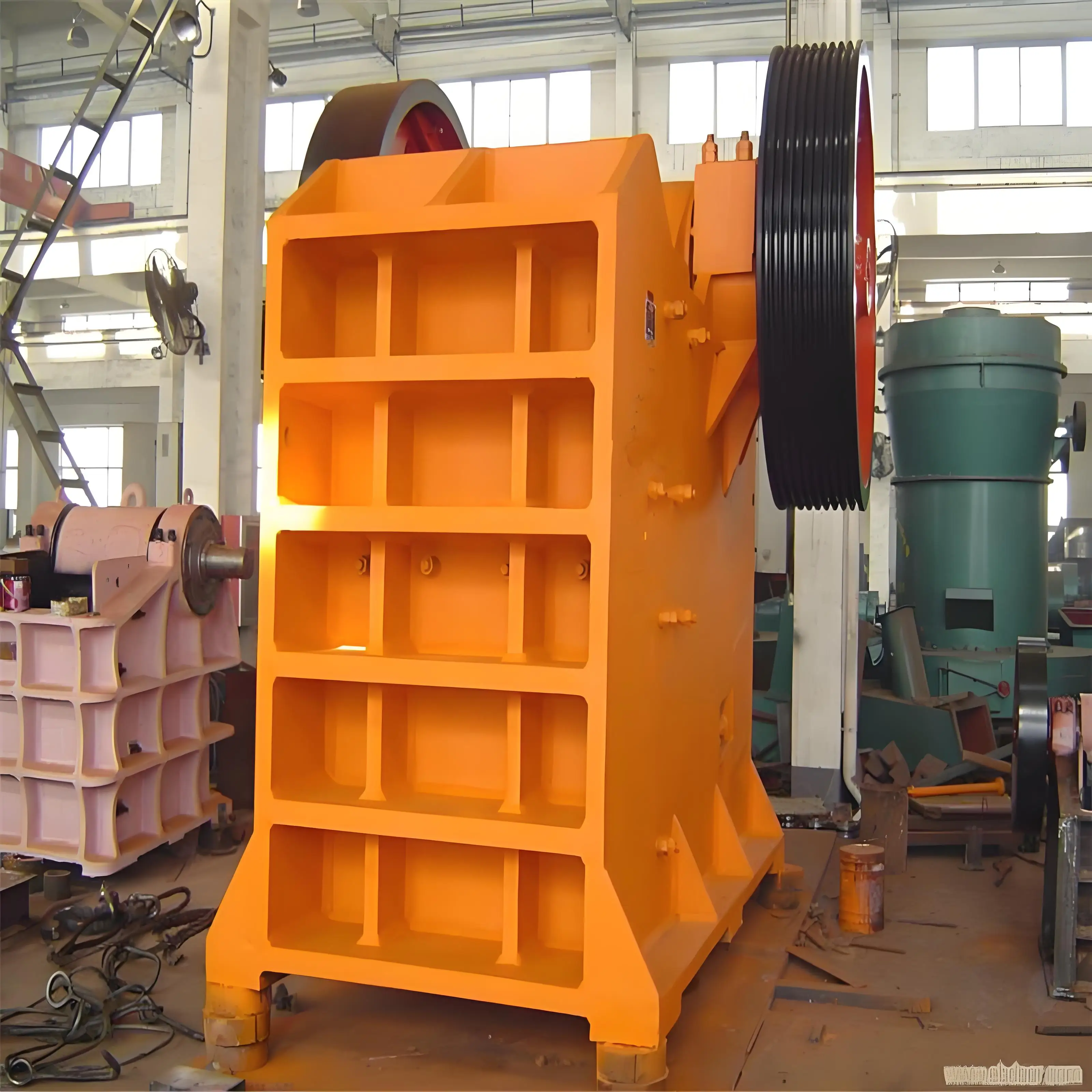 Щековая дробилка с конвейерным Pe-500-x-750-jaw-crusher масштабом Дробилка PE 400 600
