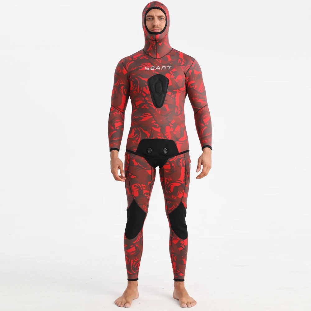 SBART Factory Supply Neoprene Wet Suit Surf Clothing For Kayak Two Piece  Opencell Full Body Snorkeling Spearfishing Wetsuit