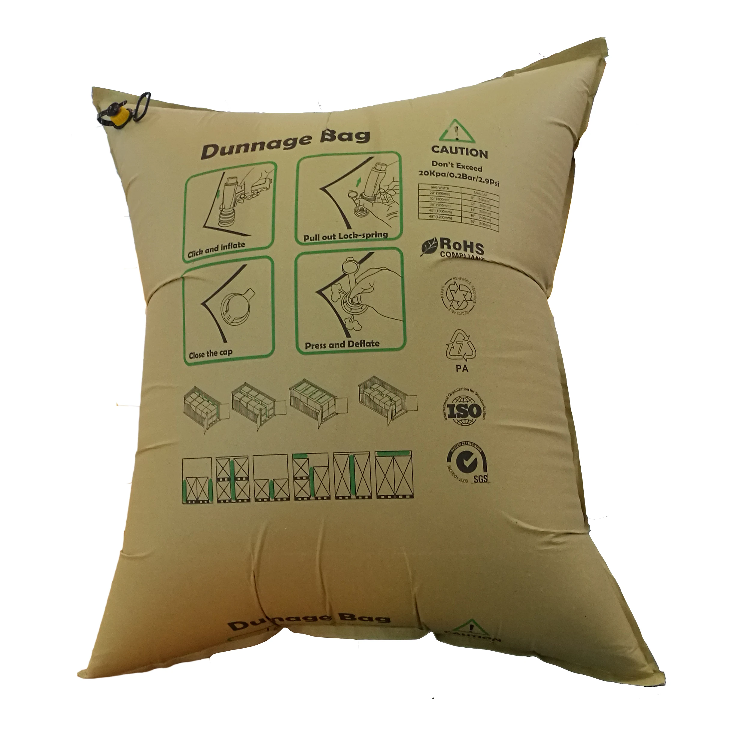 Use Our Container Inflatable Bags Dunnage Airbags To Transport Your Product With Peace Of Mind