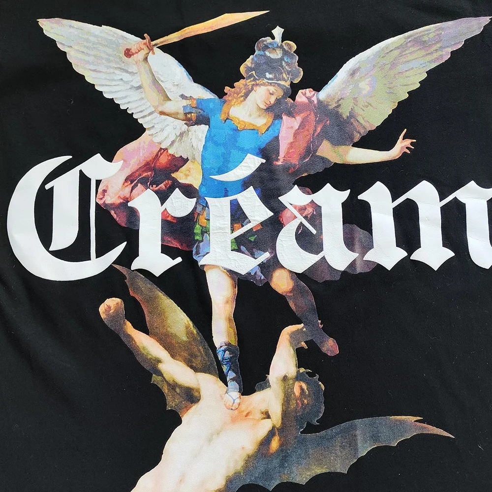 DTG Print Custom T shirt 3D Puff Print Heavyweight Cotton Jersey 220 gsm 300 gsm Tshirt Streetwear Graphic T-shirts for Men