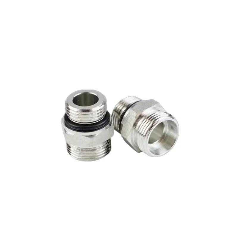 Hydraulic Hoses Ferrules  Fittings Connection 24 Degree Cone Ferrule Transition Joint American O-Ring Seal End Straight Joint