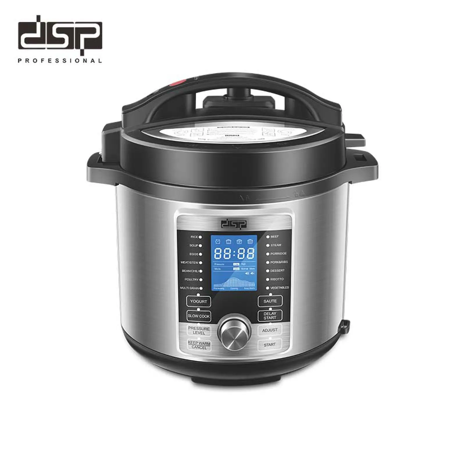 DSP Multifunction Commercial Cooker 6L Cooking Utensils LED Display Stainless Steel Inner Pot Electric Pressure Cookers