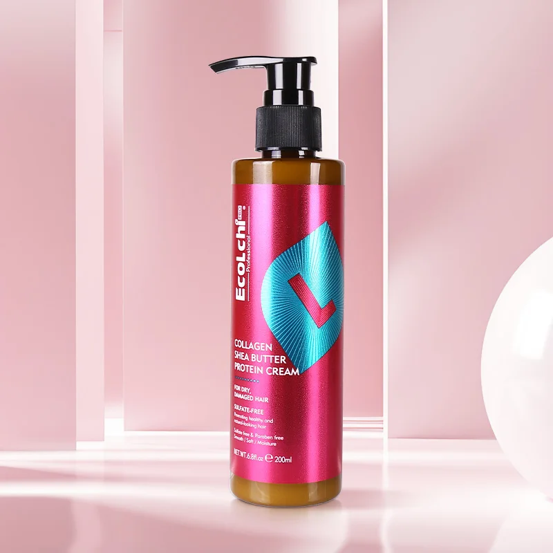 Private Label Wholesale Organic Moisturizing leave-in Hair Mask For African Hair Conditioner Curly Hair Protein Cream