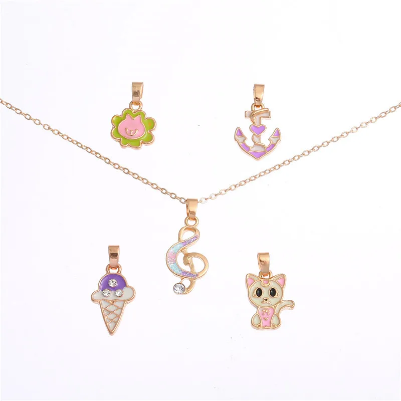 Chinese Yiwu Best Sale Jewelry High Quality Popular Sweet Happy Exchange Pendant Note Children Necklace