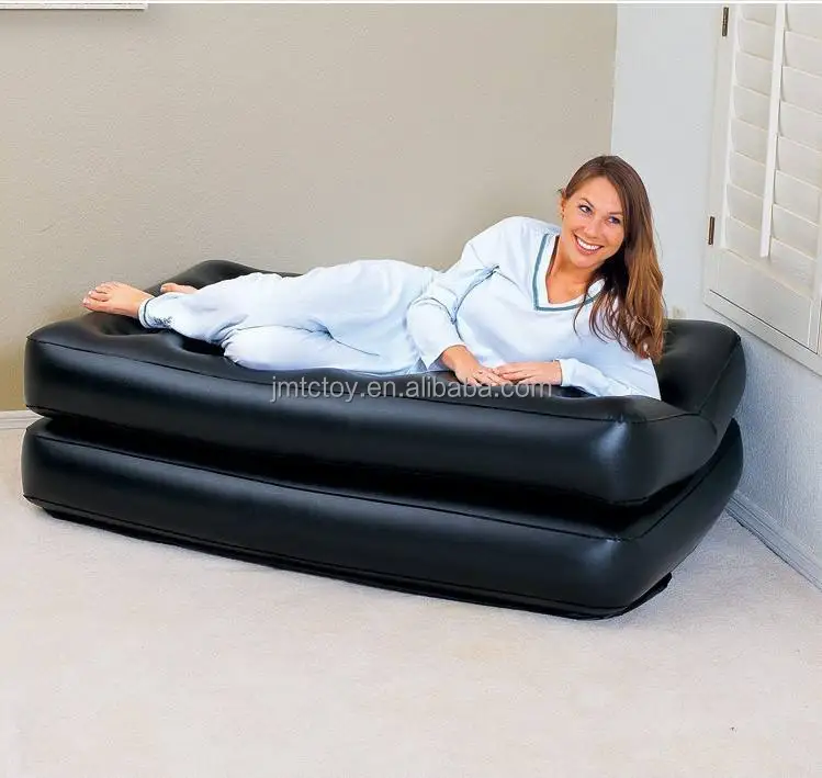 Foldable Double Sleeping Pad Inflatable 5 in 1 Multifunctional Bed Sofa