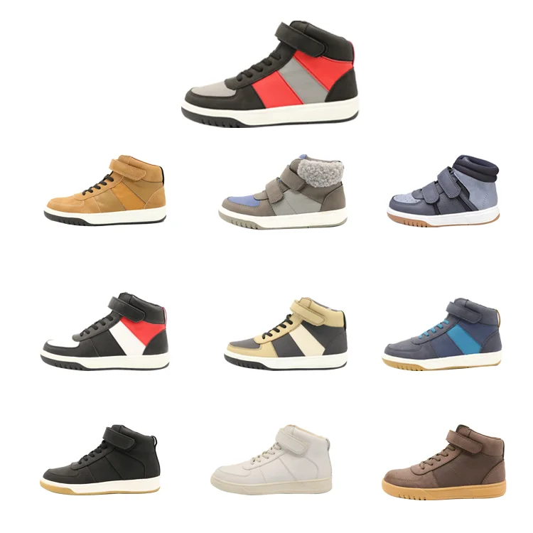 Wholesale kids shoes custom High Top Children Walking casual shoes Casual Boy Shoes New Design Fashion Streetwear  kids sneakers