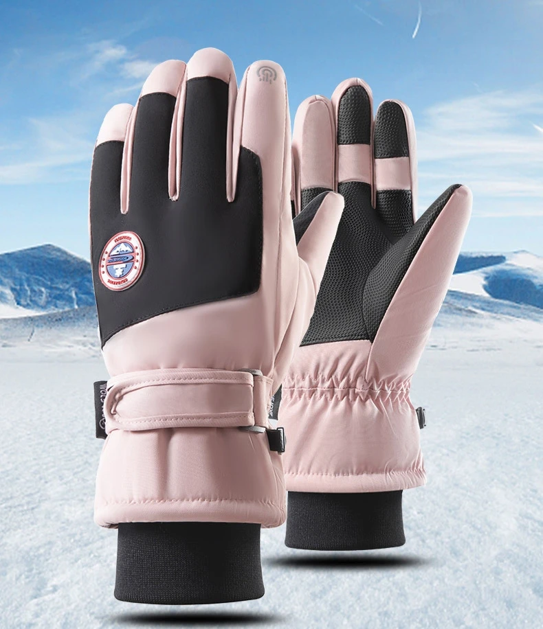Factory wholesale cross country ski gloves waterproof warm glove touch snowboarding ski gloves