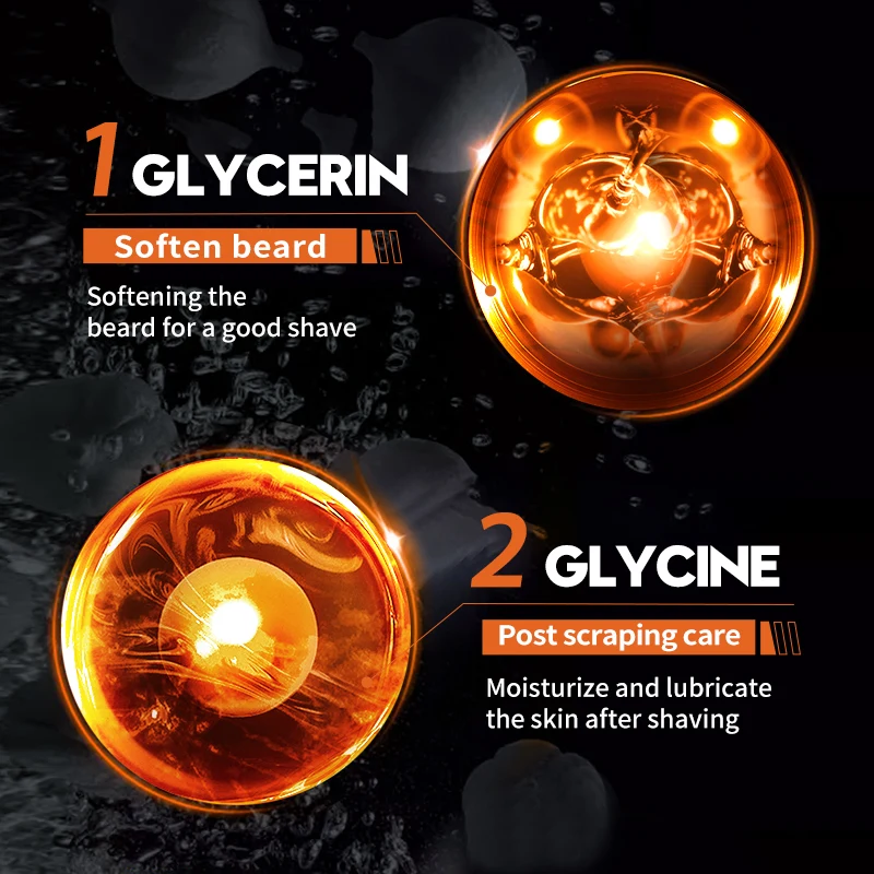 OEM SADOER private label Men Shaving Mousse herbal natural men cool smoothing skin beard hair removal shaving cream