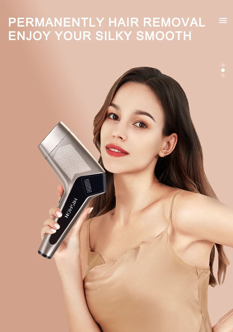 MISMON Painless Home IPL Machine Ice Cool Epilator for Permanent Hair Removal for Both Men and Women