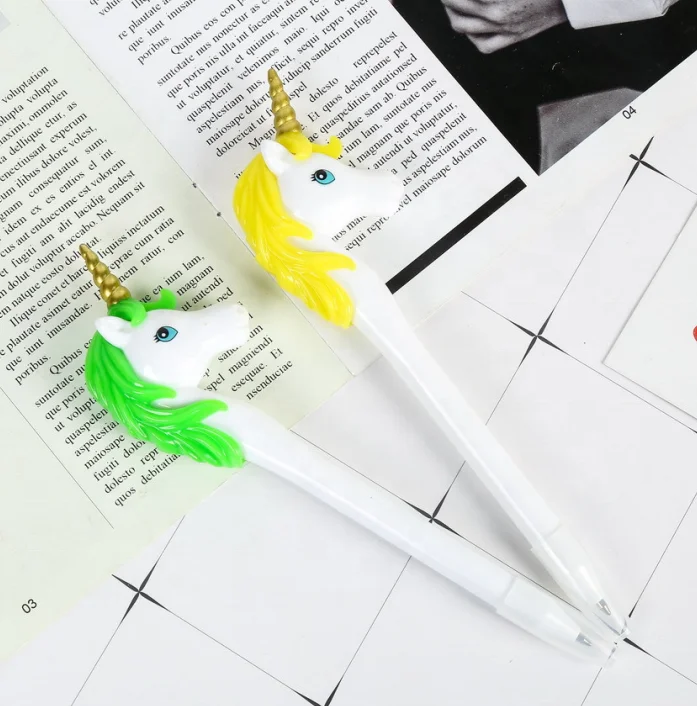 FEMA Novelty creative cute unicorn shaped cartoon horse gift  pen for Promotion and school office