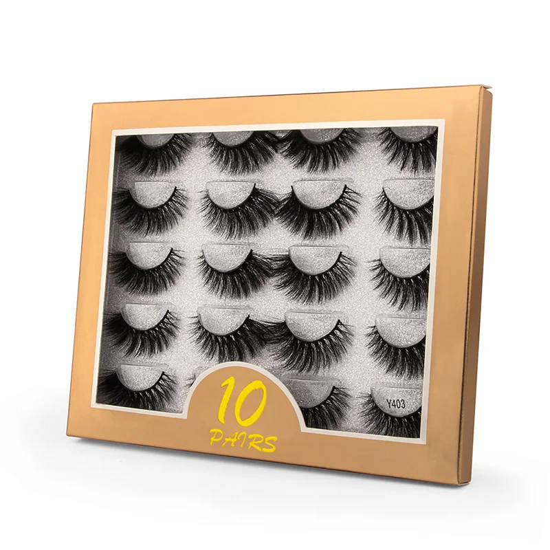 wholsale 3D Mink fake Eyelashes eye lash False Eyelashes  Soft make up Extension lash 25mm eyelash vendor fluffi mink eye