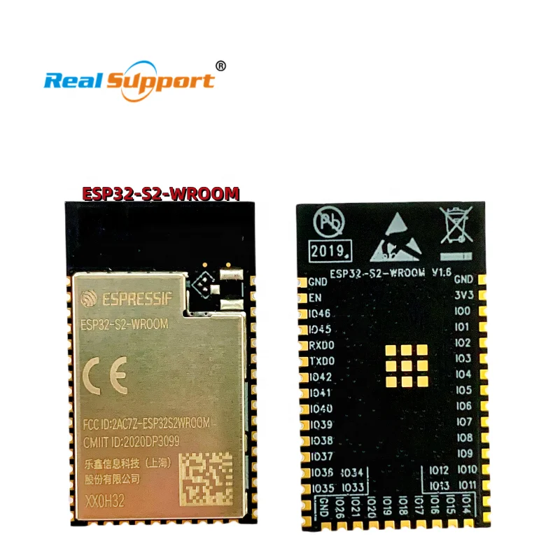 Original ESP32-S2-WROOM WiFi module  based on ESP32-S2 chip with PCB antenna use in IoT and smart home