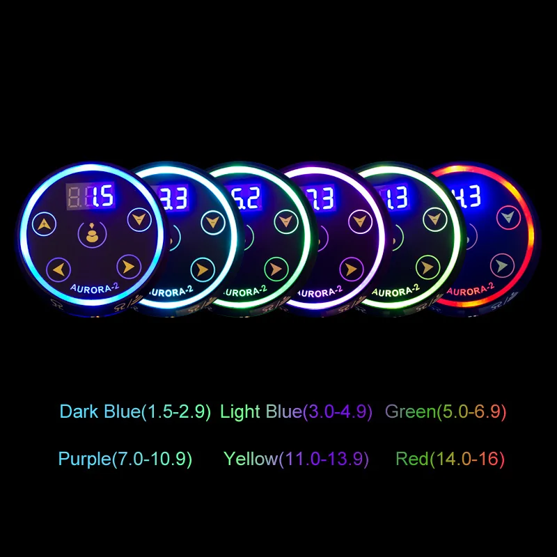 Оптовая продажа, новый модернизированный блок питания с цифровым ЖК-дисплеем и сенсорным экраном Mini Aurora 2 для татуировок, подходит для всех тату-машинок